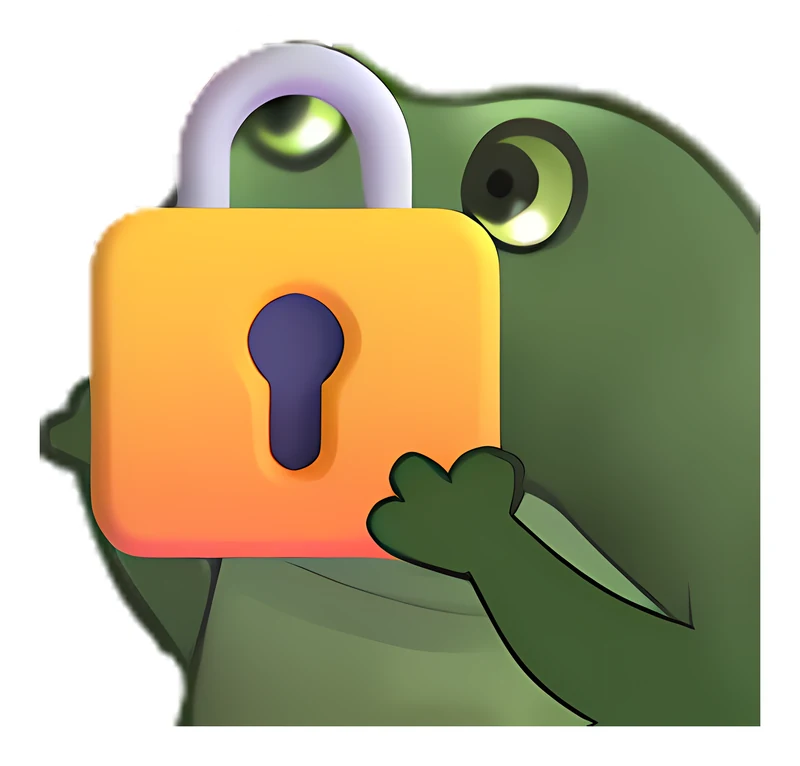 Bufo Offers A Lock sticker