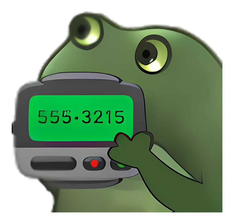 Bufo Offers A Pager sticker