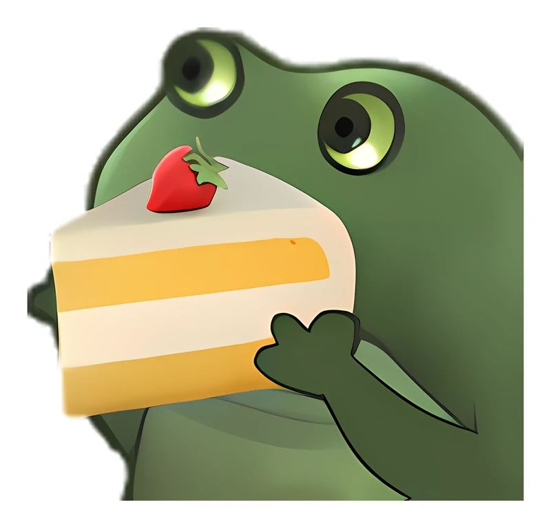 Bufo Offers A Piece Of Cake sticker