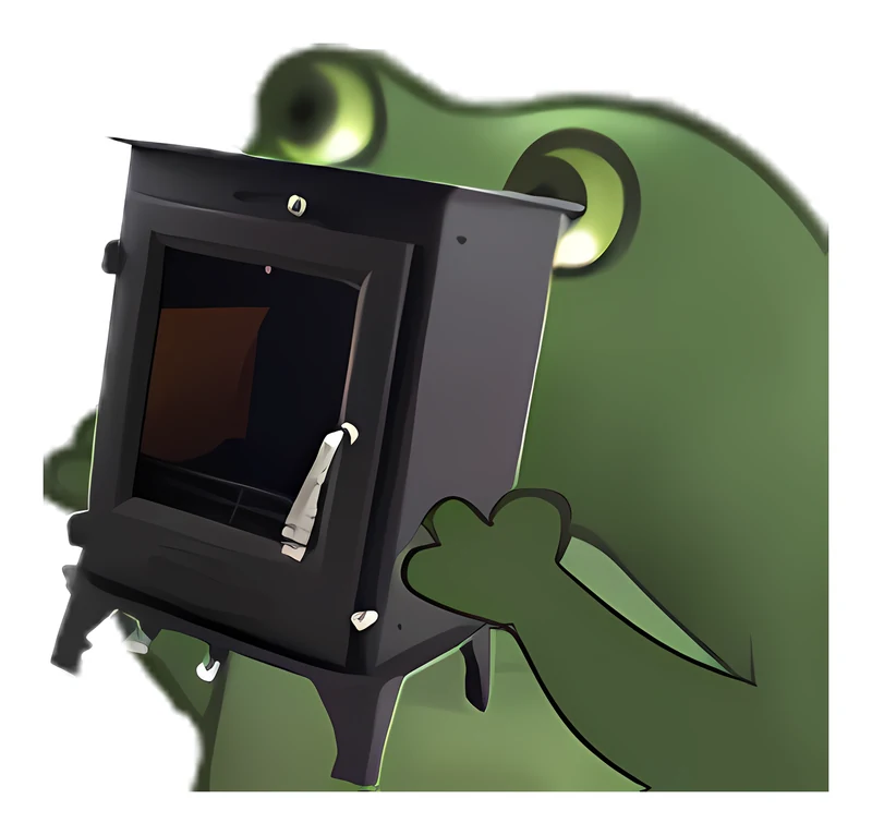 Bufo Offers A Tiny Wood Stove sticker