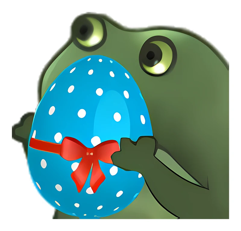 Bufo Offers An Easter Egg sticker