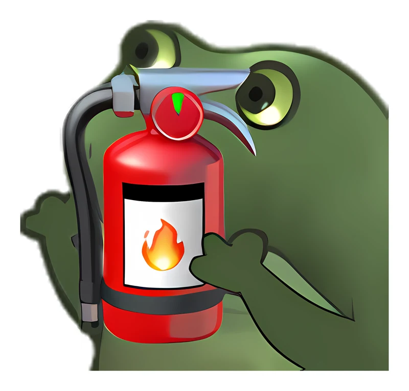Bufo Offers An Extinguisher sticker
