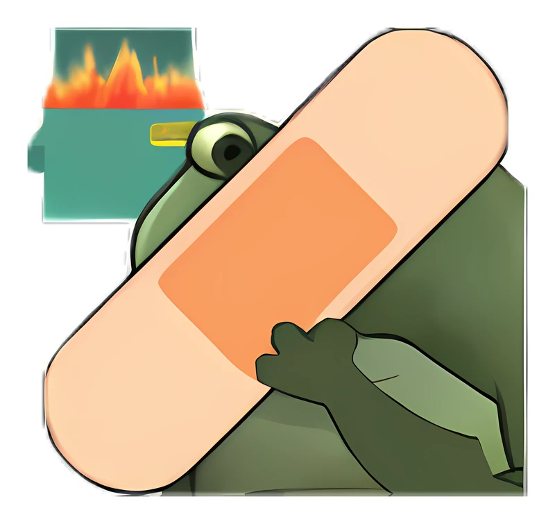 Bufo Offers Big Band Aid For A Little Problem sticker