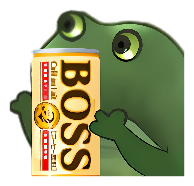 Bufo Offers Boss Coffee sticker