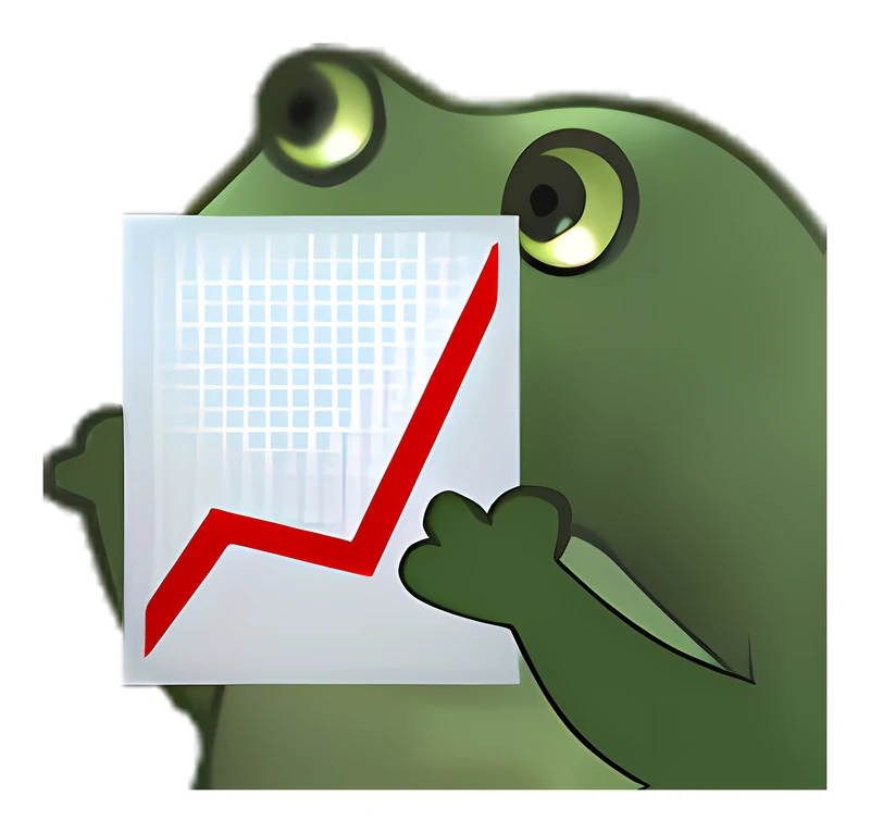 Bufo Offers Chart With Upwards Trend sticker