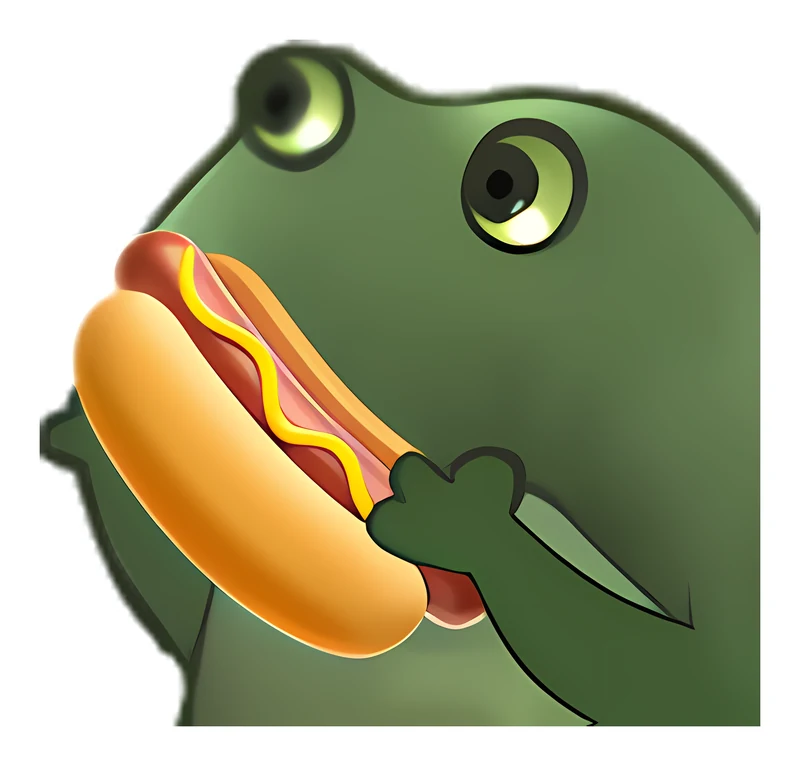 Bufo Offers Hotdog sticker