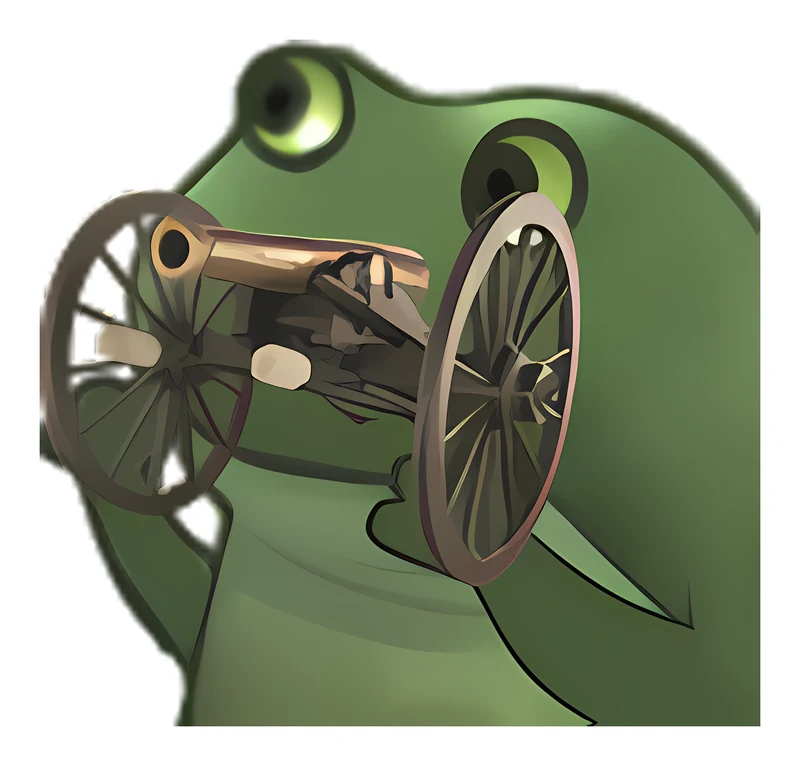 Bufo Offers Model 1857 12 Pounder Napoleon Cannon sticker