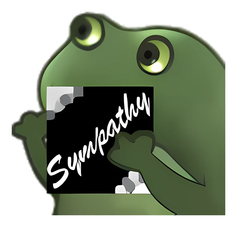 Bufo Offers Sympathy sticker