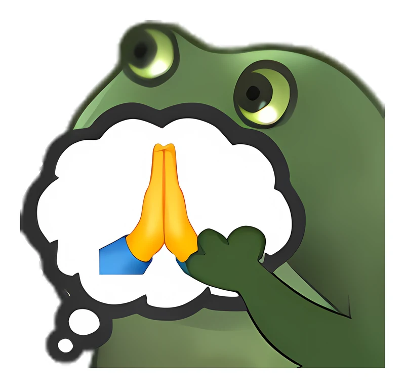 Bufo Offers Thoughts And Prayers sticker