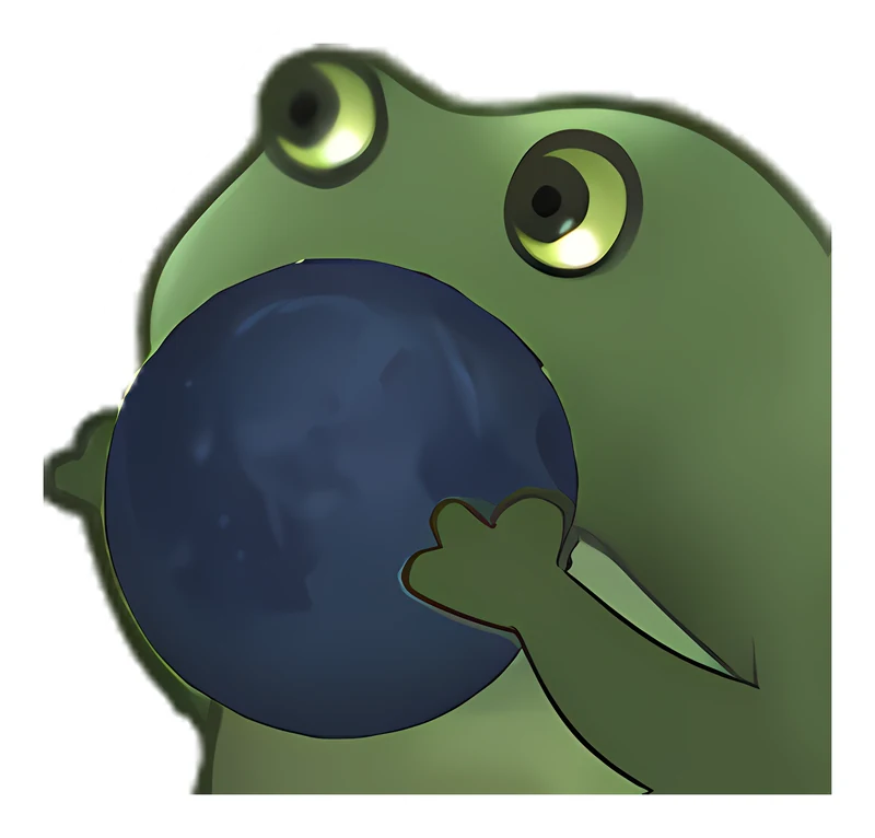 Bufo Offers You The Moon sticker