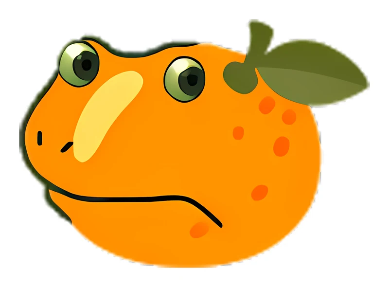 Bufo Orange sticker