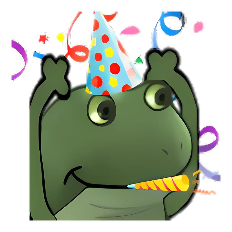Bufo Party Birthday sticker