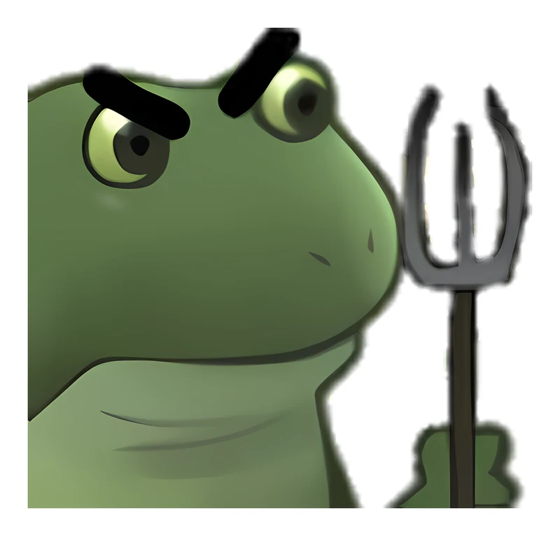 Bufo Pitchfork sticker