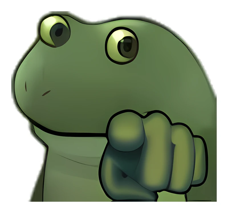 Bufo Pointing At You sticker