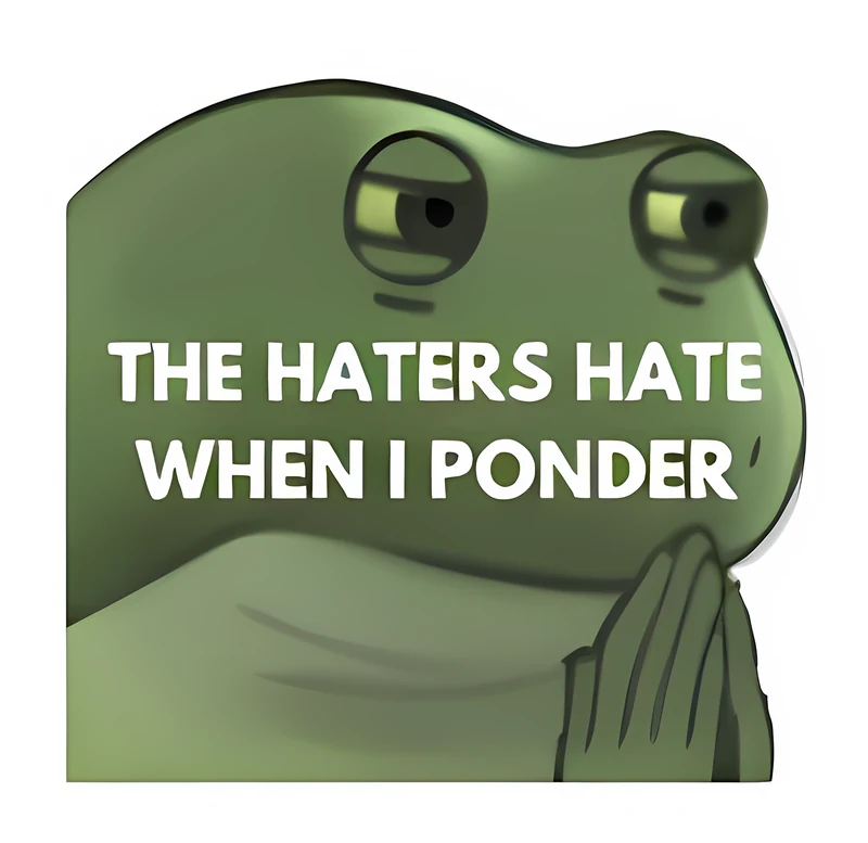 Bufo Ponders 2 sticker