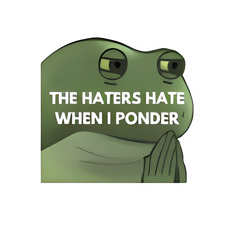 Bufo Ponders sticker