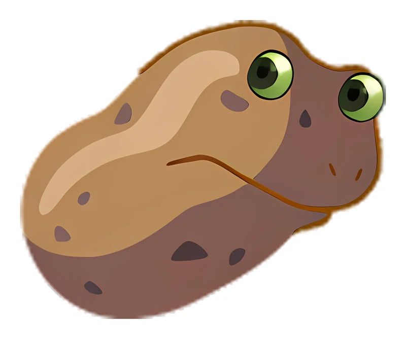 Bufo Potato sticker