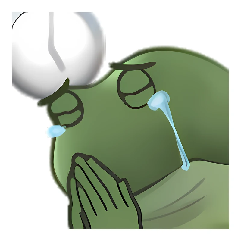 Bufo Prays For This To Be Over Already sticker