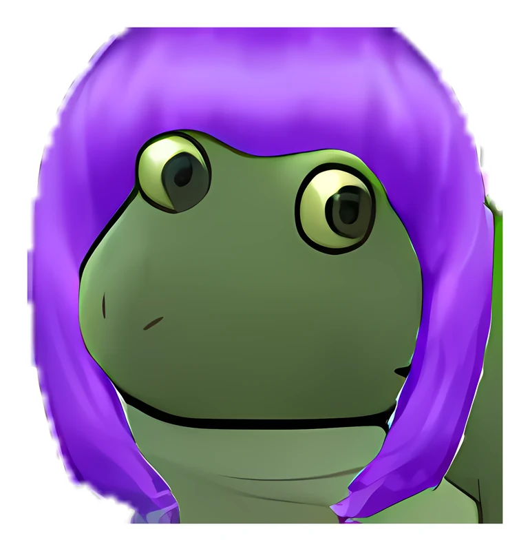 Bufo Purple Wig sticker