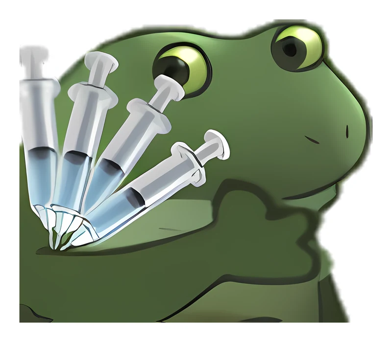 Bufo Quadruple Vaccinated sticker
