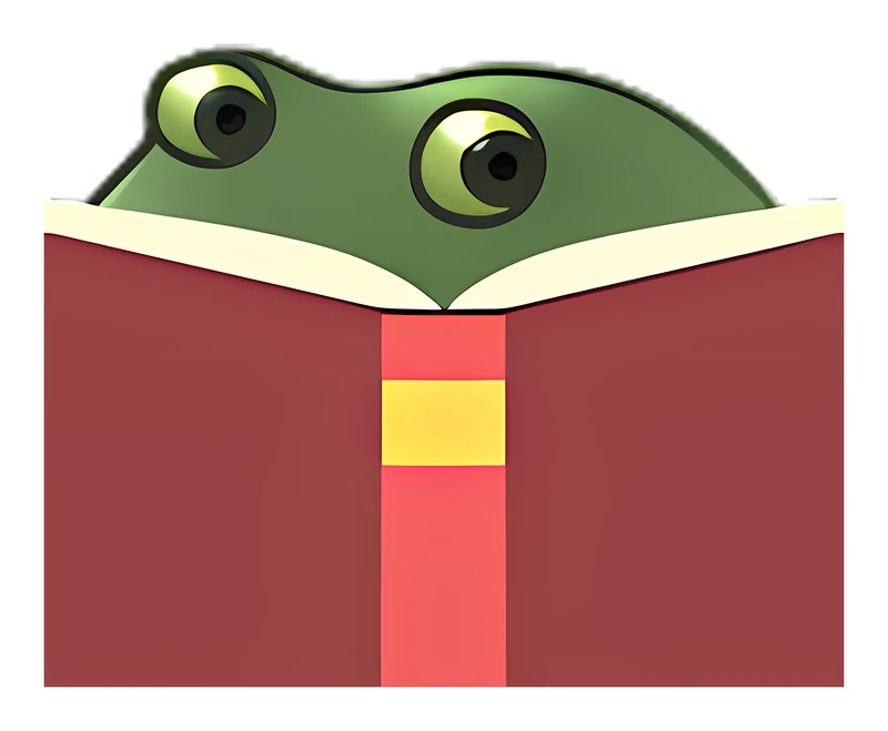 Bufo Reading sticker