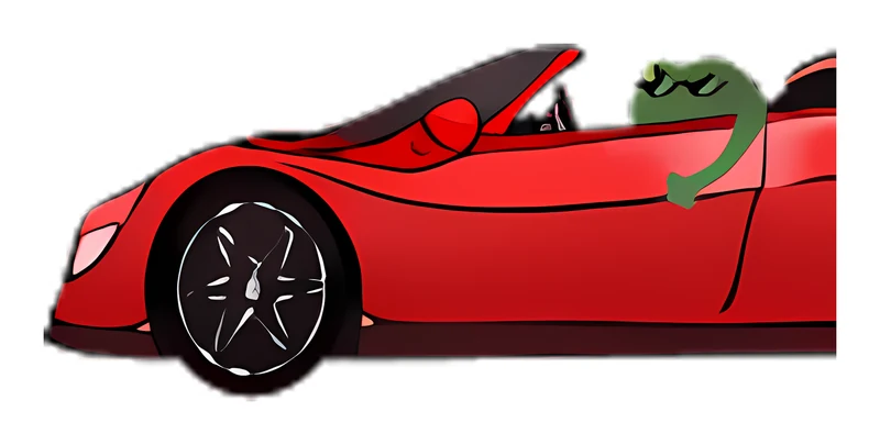Bufo Rides In Style sticker