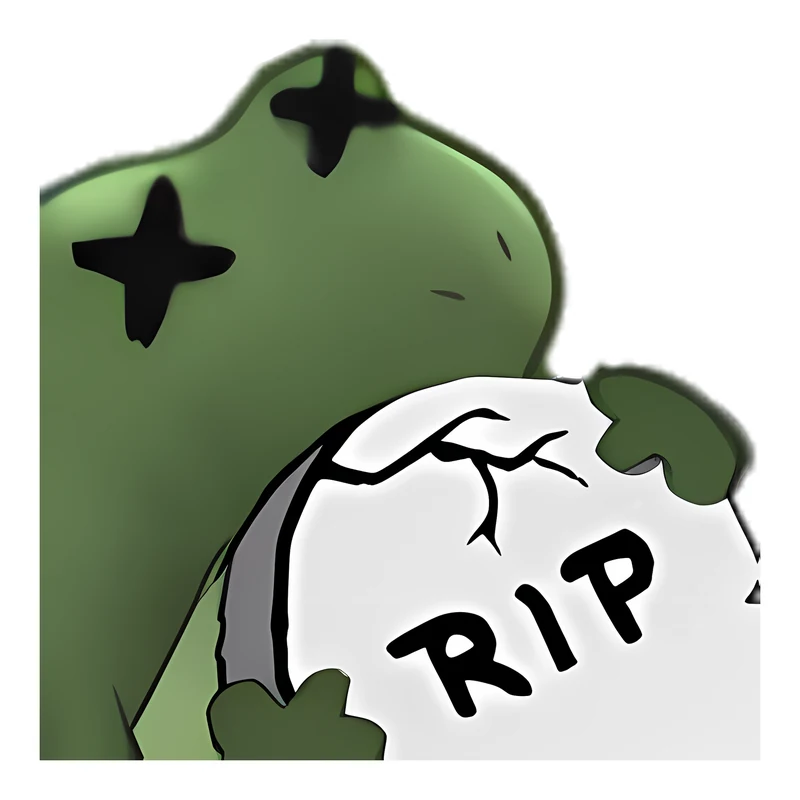 Bufo Rip sticker