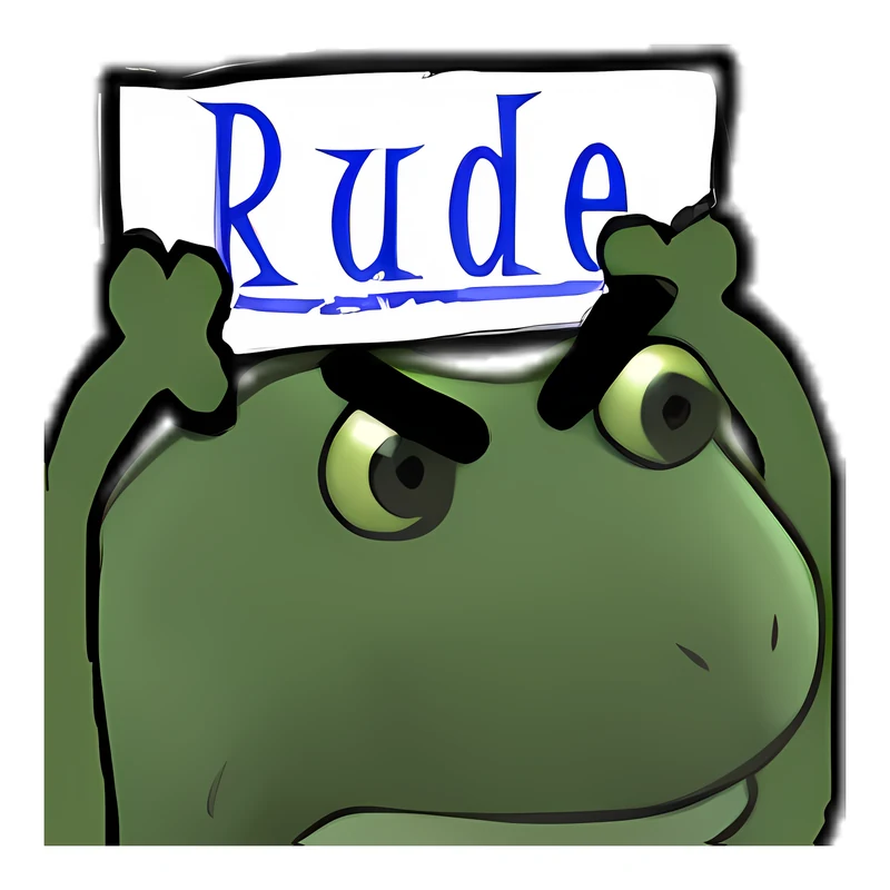 Bufo Rude sticker