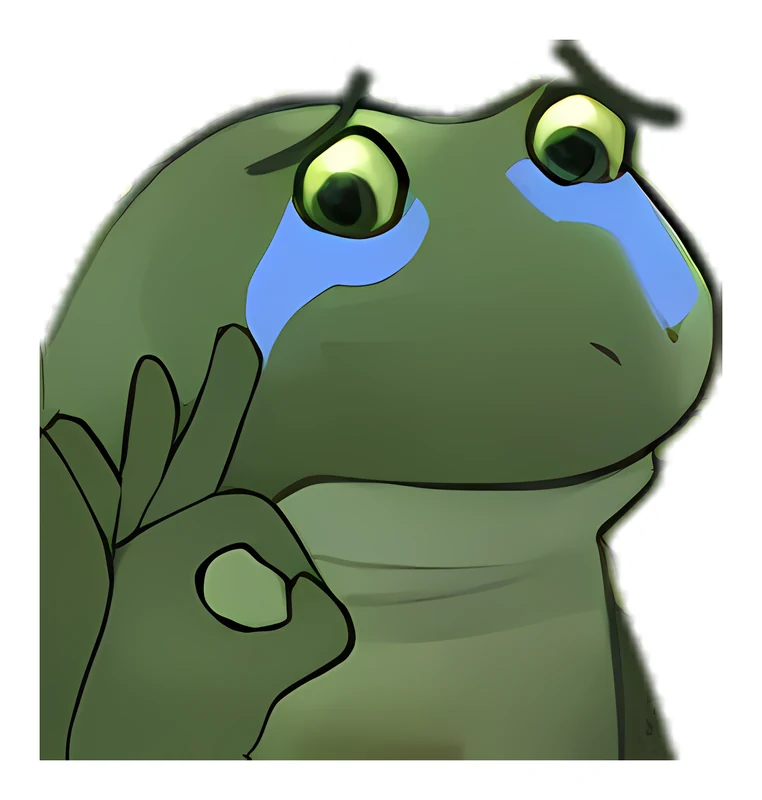Bufo Sad But Ok sticker