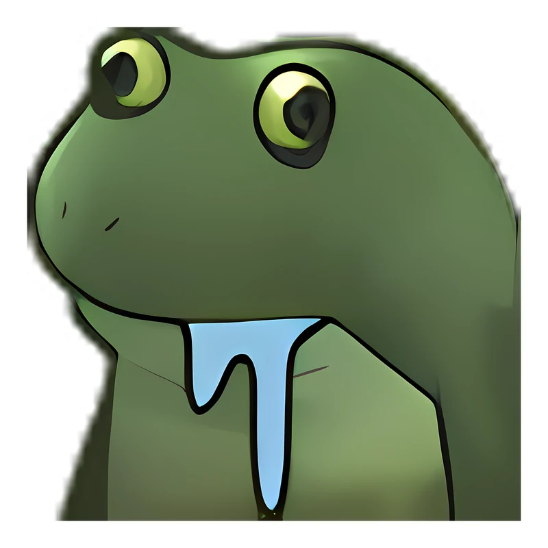Bufo Salivating sticker