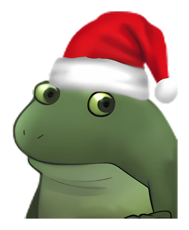 Bufo Santa sticker