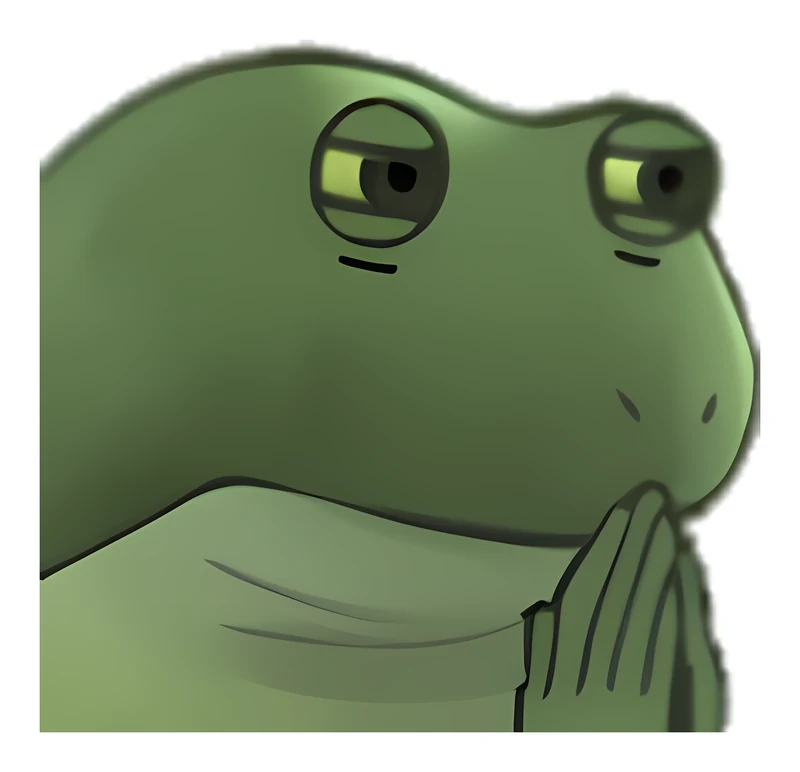 Bufo Says Good Morning To Test The Waters sticker