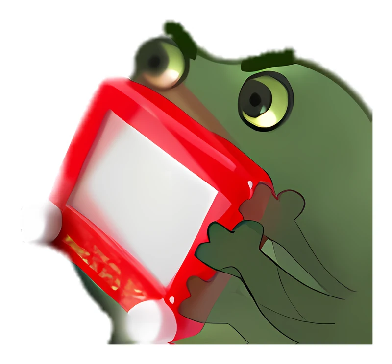 Bufo Shakes Up Your Etch A Sketch sticker