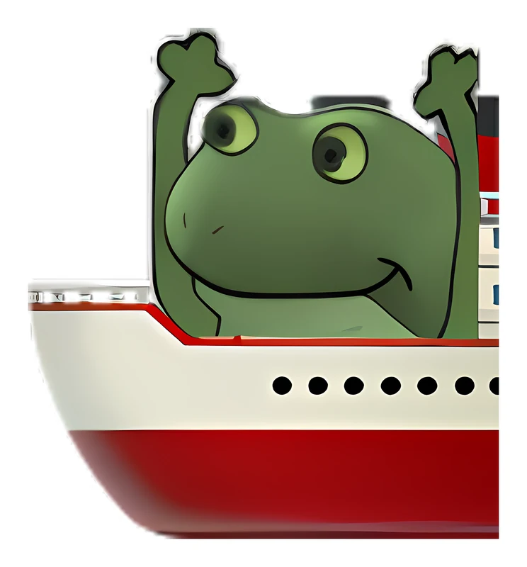 Bufo Ship sticker