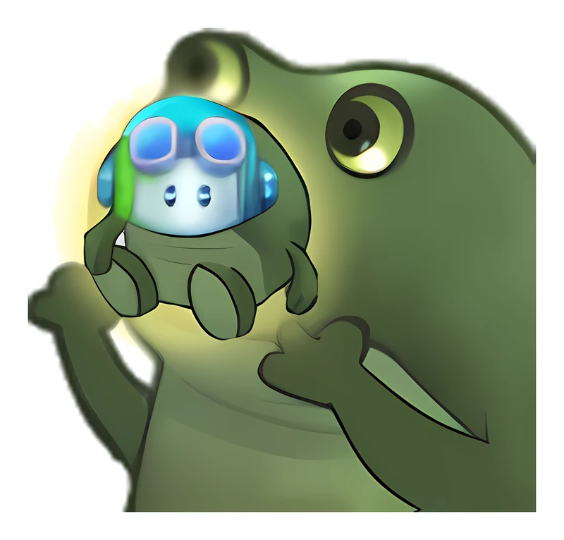 Bufo Showing Off Babypilot sticker