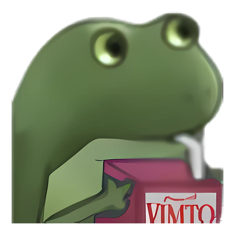 Bufo Sipping On Juice sticker
