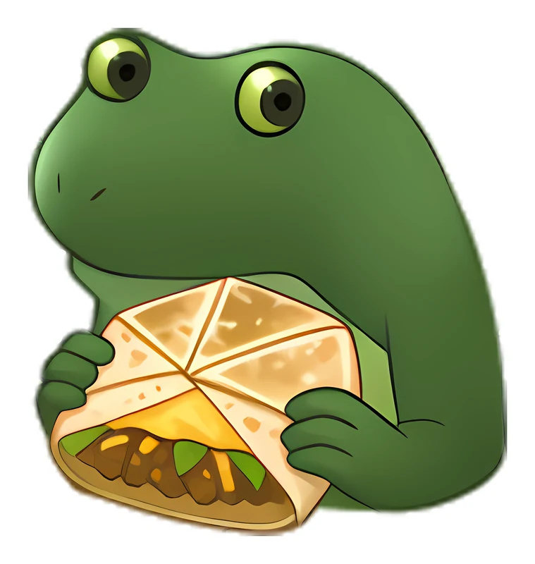 Bufo Stole Your Crunchwrap Before You Could Finish It sticker