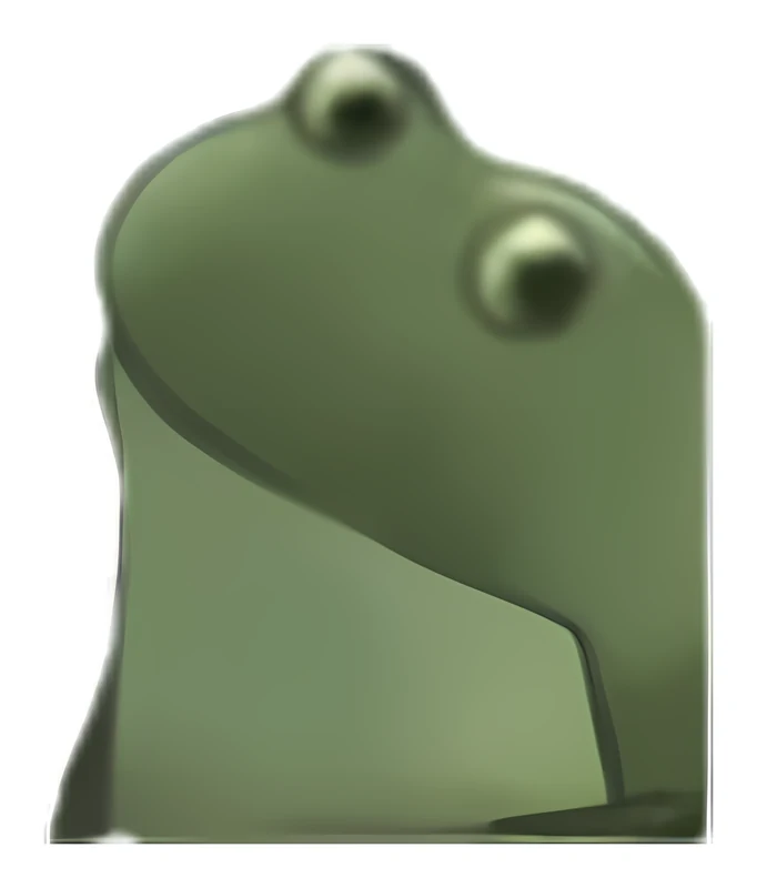 Bufo Strains His Neck sticker