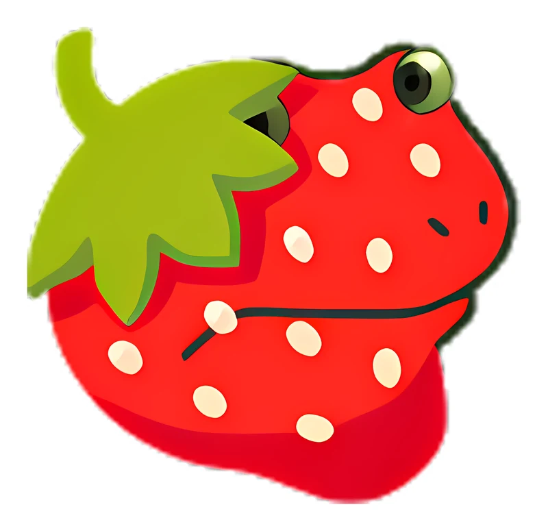 Bufo Strawberry sticker