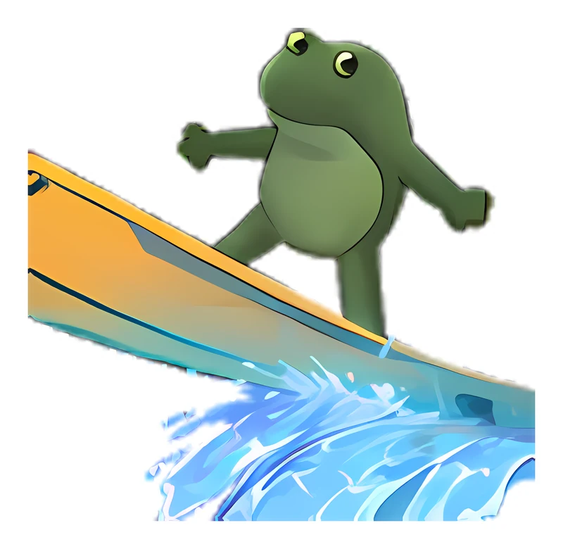 Bufo Surf sticker