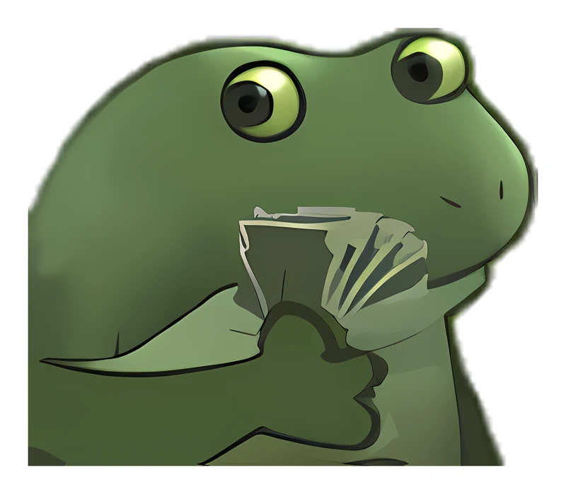 Bufo Take My Money sticker