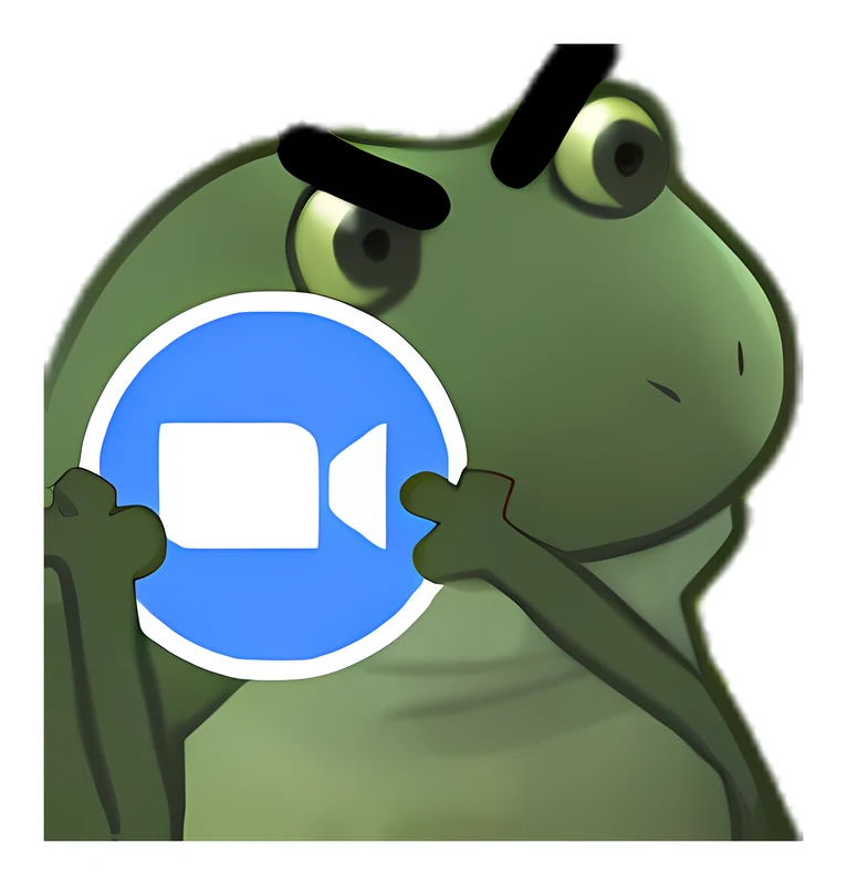 Bufo Takes Zoom sticker