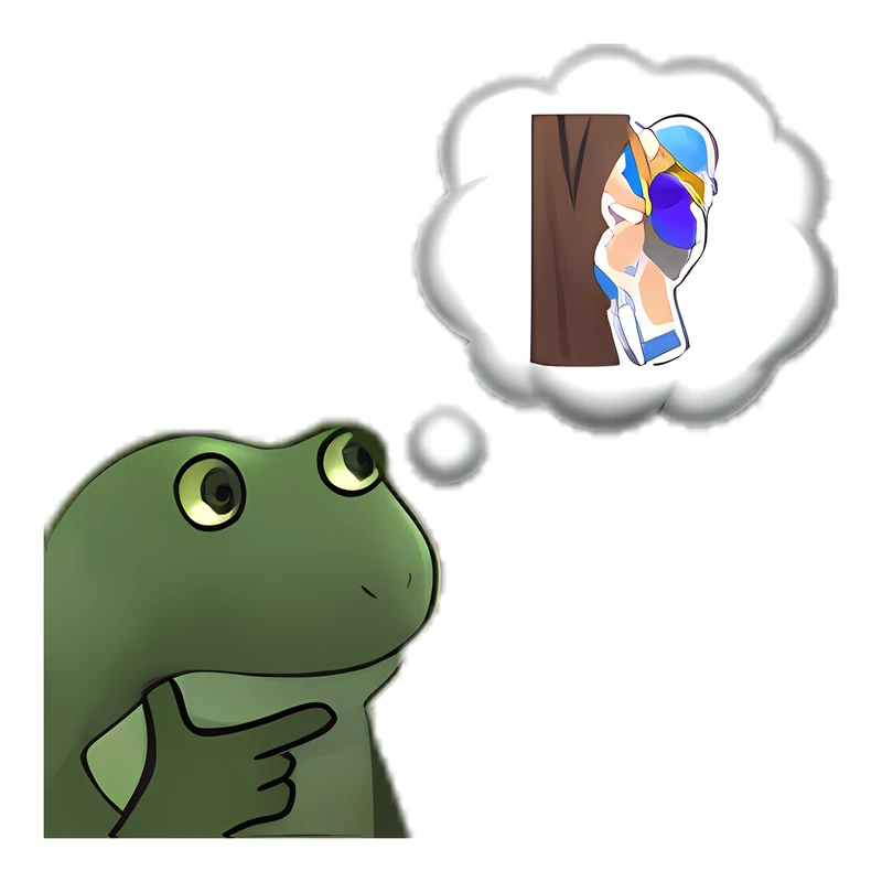 Bufo Thinks About Climbing sticker