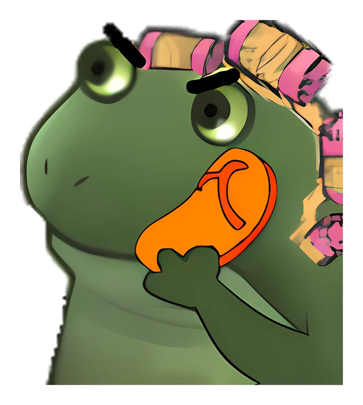 Bufo Threatens To Thwack You With A Slipper And He Means It sticker