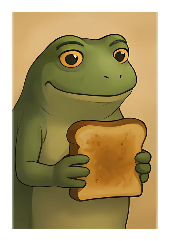 Bufo Toast sticker