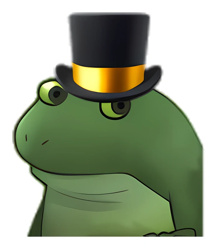 Bufo Tophat sticker