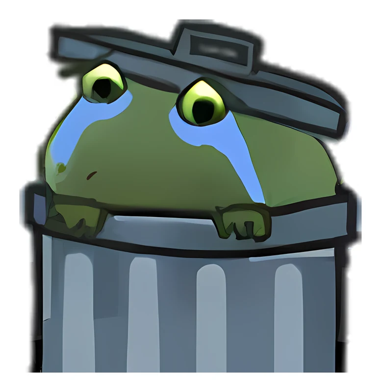 Bufo Trash Can sticker