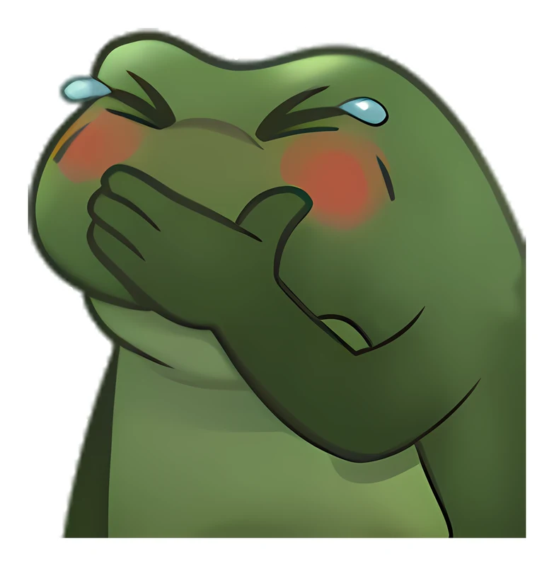 Bufo Tries Not To Laugh sticker