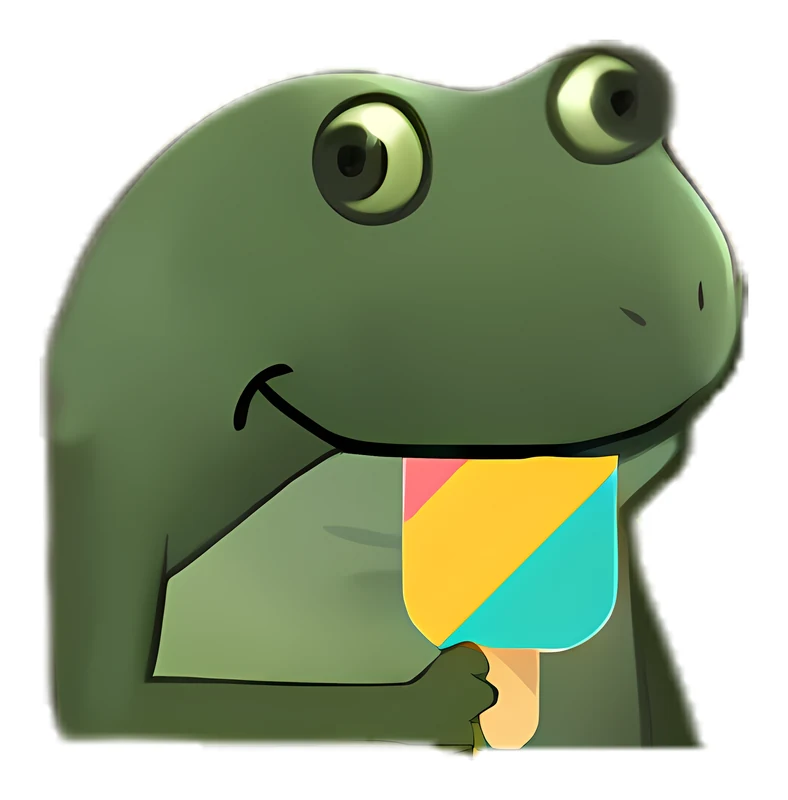 Bufo Tries Some Yummy Yummy Crossplane sticker