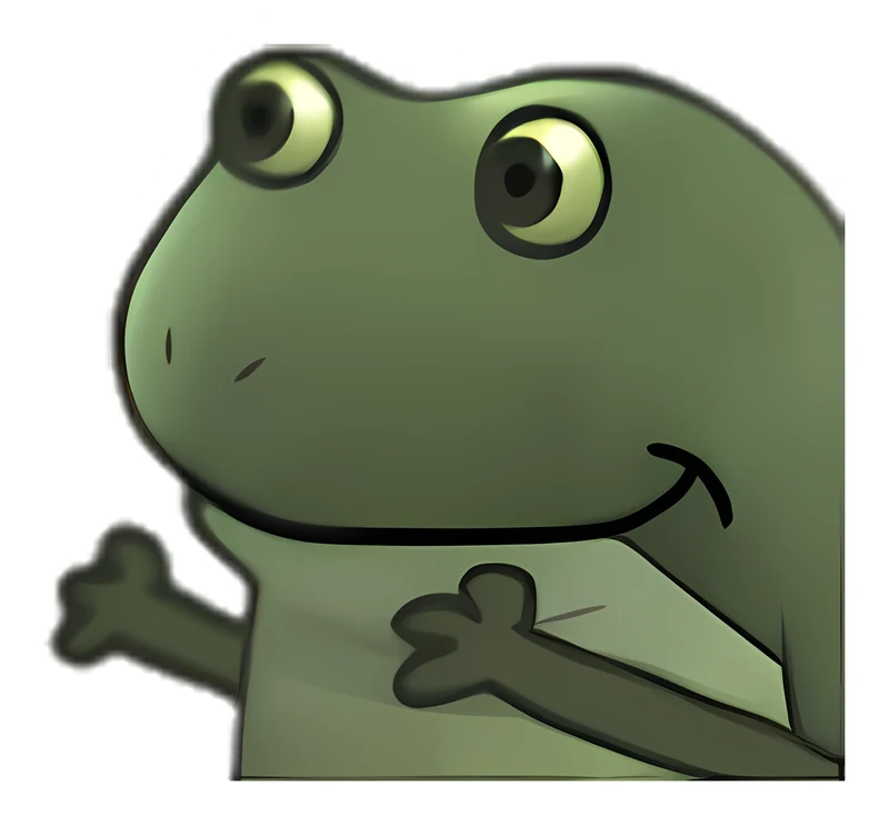 Bufo Tries To Hug You Back But His Arms Are Too Short sticker